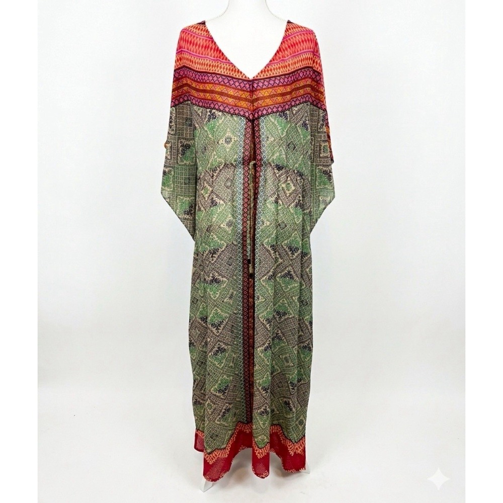 Anthropologie Vanessa Virginia Chama Kaftan Maxi Dress SZ L